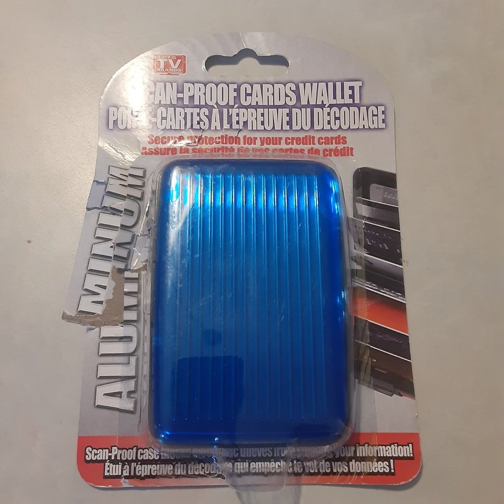 Aluminum Scan-Proof Cards Wallet (new opened box)